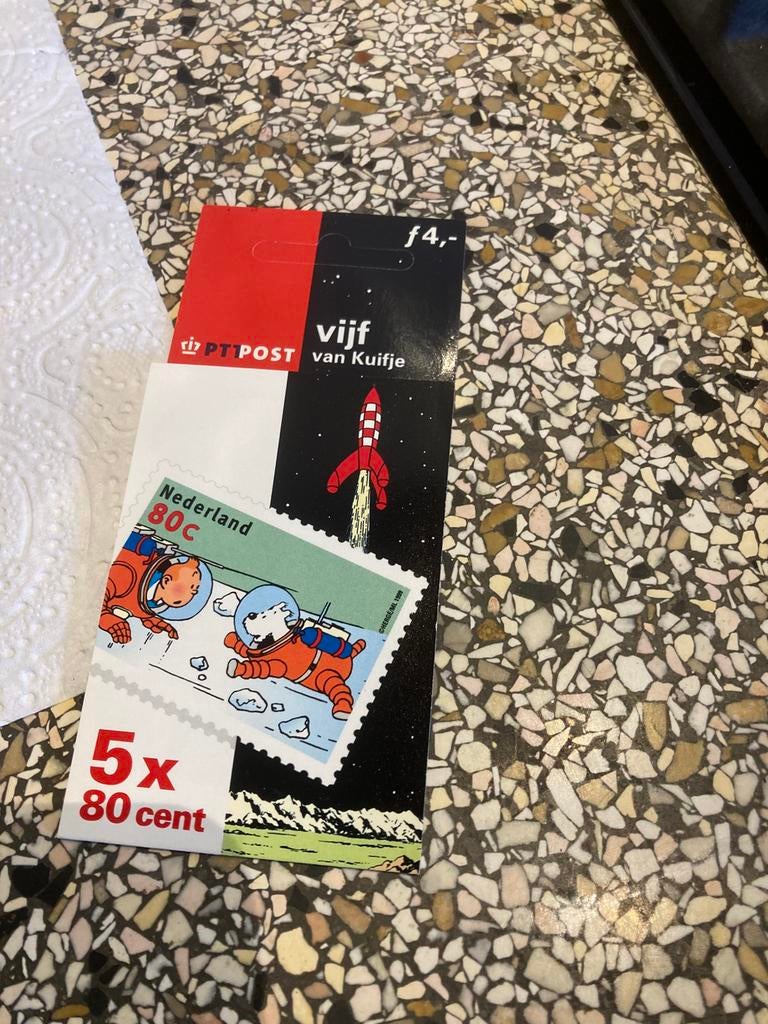 Postzegels kuifje, Ophalen of Verzenden