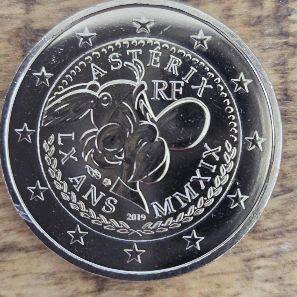 Frankrijk 2019: Asterix, Ophalen of Verzenden, Frankrijk, 2 euro, Losse munt