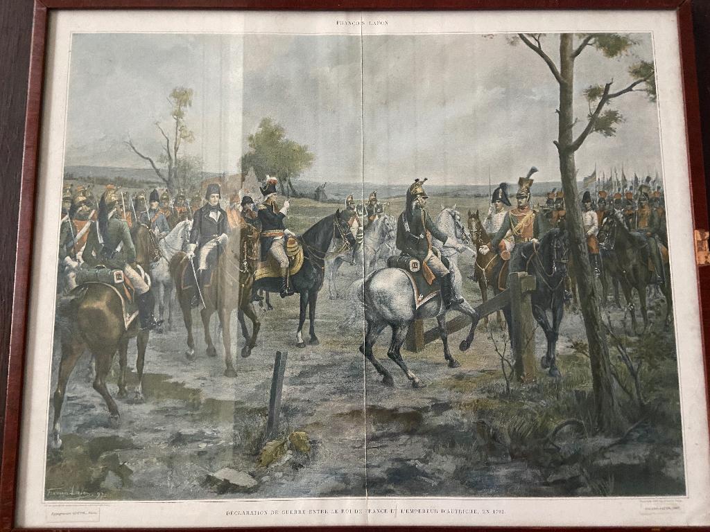 Oorlogsverklaring tussen Frankrijk en Oostenrijk in 1792 ., Ophalen of Verzenden, Landmacht, Overige gebieden, Kunstobject