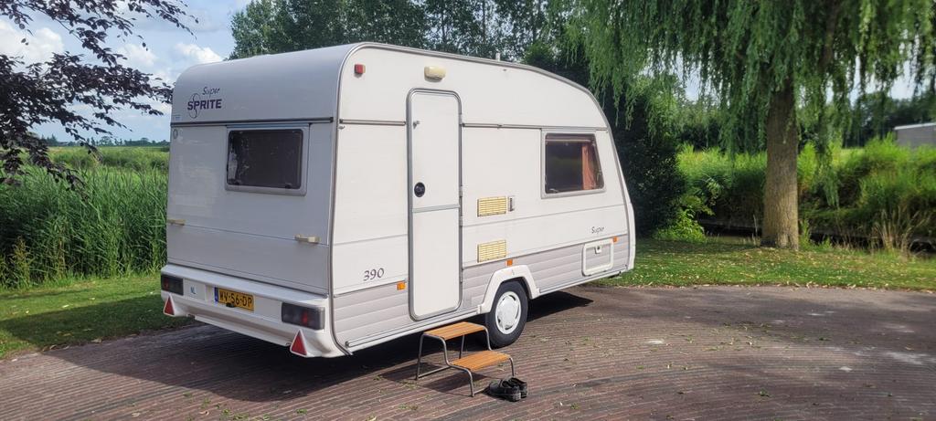 Caravan super sprite 390 EK, Caravans en Kamperen, Caravans, Particulier, tot en met 2, 750 - 1000 kg, Standaardzit, Sprite, Dwarsbed