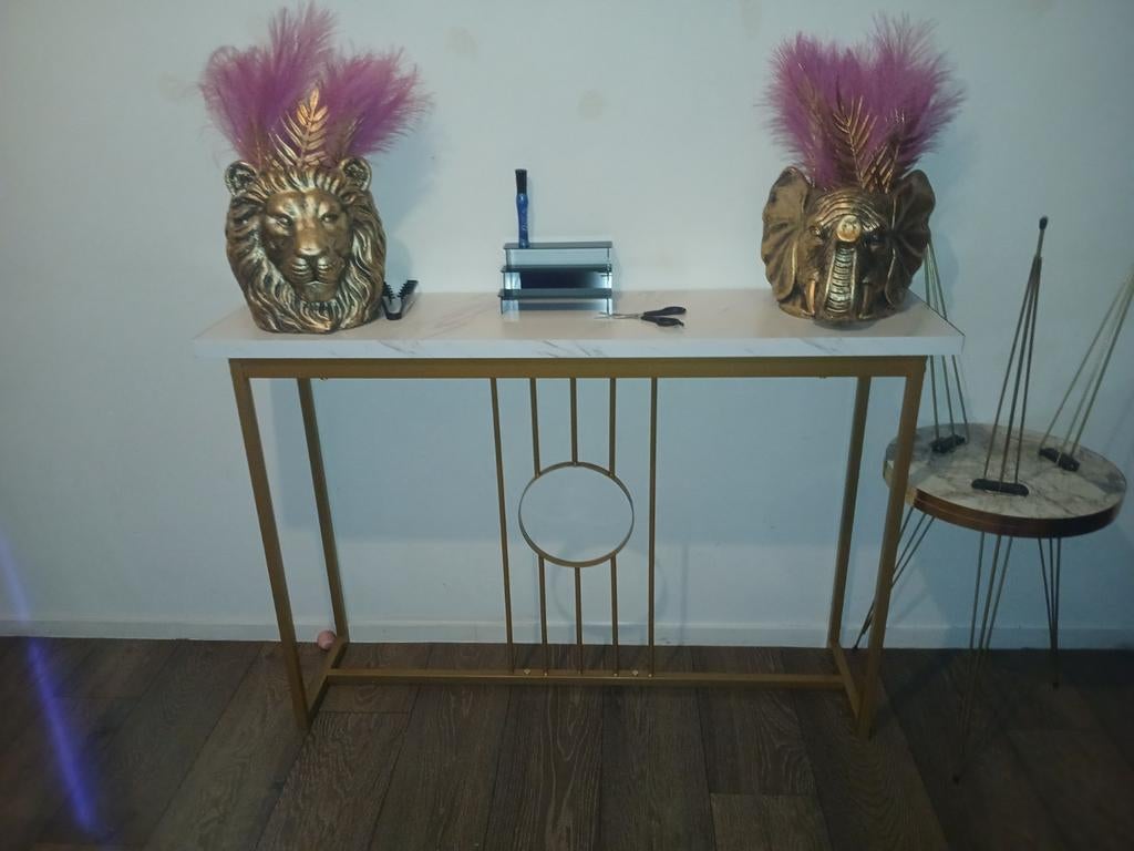 Sidetable, Huis en Inrichting, Tafels | Sidetables, Ophalen, 100 tot 150 cm, Zo goed als nieuw, 25 tot 50 cm