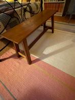 2 stevige houten bankjes, Ophalen, Zo goed als nieuw