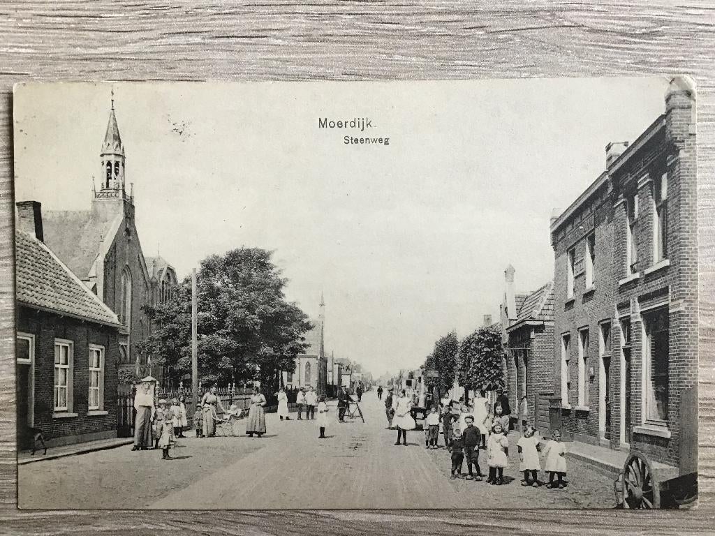 Moerdijk Steenweg 1919 Militair, Verzamelen, Ansichtkaarten | Nederland, Verzenden, Voor 1920, Gelopen, Noord-Brabant