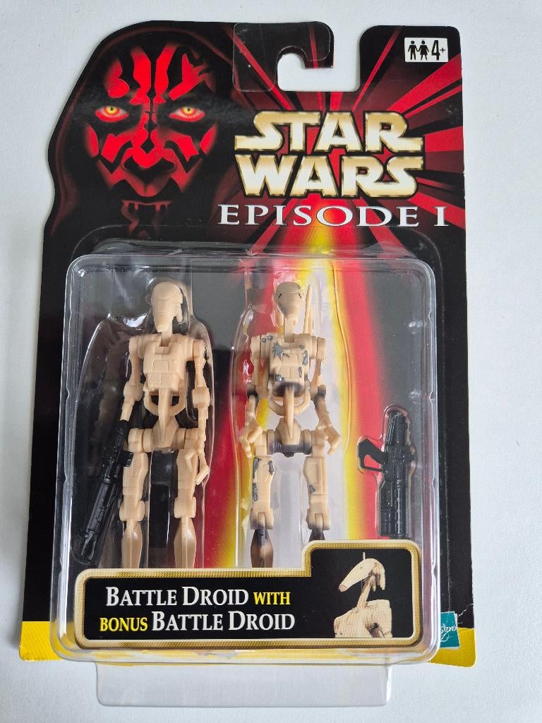 Star Wars EP1 Battle Droid Shot + Bonus Battle Droid, Ophalen of Verzenden, Nieuw, Actiefiguurtje