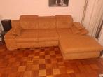 Hoekbank Slaapbank Cognac Seats and Sofa, Ophalen, 250 tot 300 cm, Gebruikt, Hoekbank