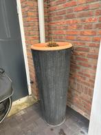 Gratis grote rotan bloempot met siergras, Ophalen, Overige materialen, Gebruikt, Balkon