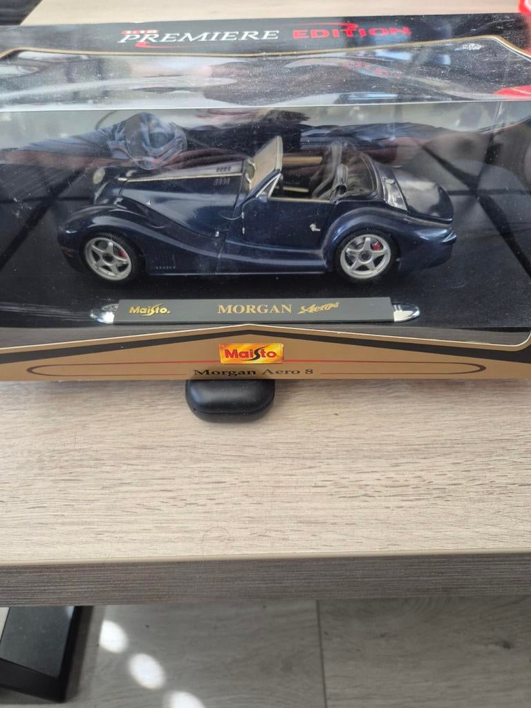 Miniature Polistil Morgan Plus 8 – Échelle 1/16 – Jaune Et Chrome – Sans Boîte D'origine