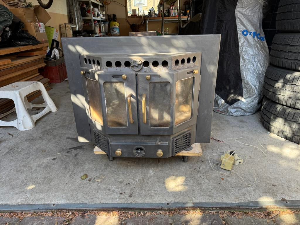 Barbas inzethaard, Ophalen, Zo goed als nieuw, Inbouwhaard, Houthaard