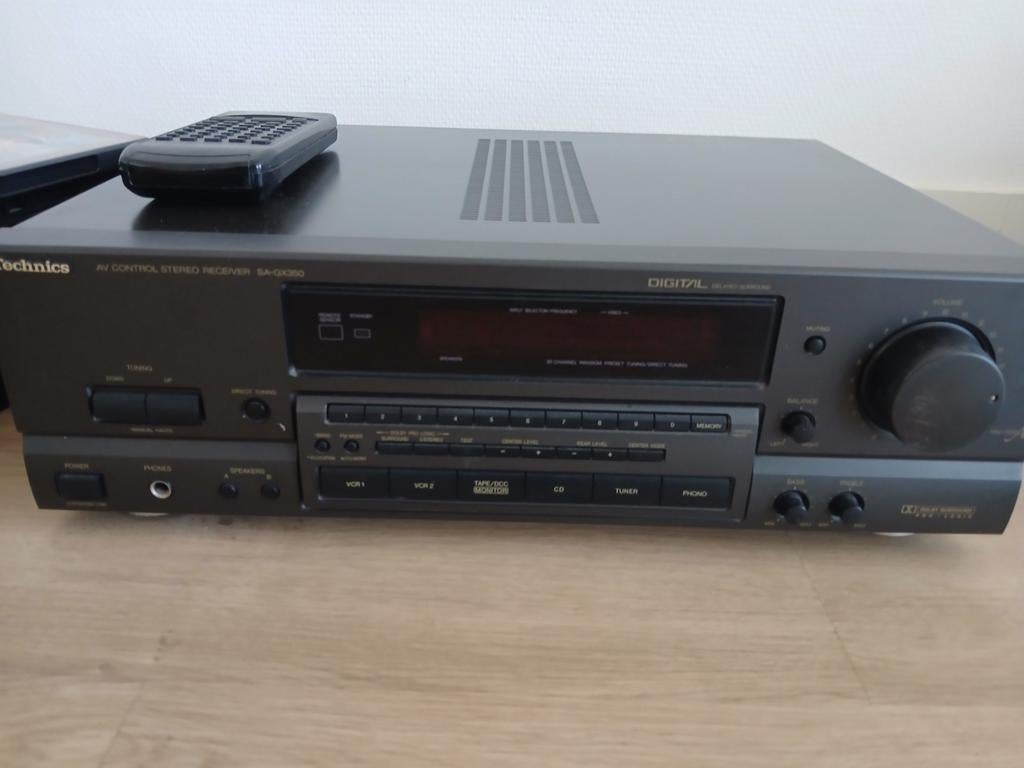 Technics receiver met jamo speakers en subwoofer SA GX350, Audio, Tv en Foto, Versterkers en Receivers, Ophalen, Overige merken