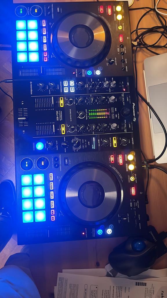 Pioneer ddj800 dj tafel met flightcase, Ophalen of Verzenden, Zo goed als nieuw, Draaitafel, Pioneer