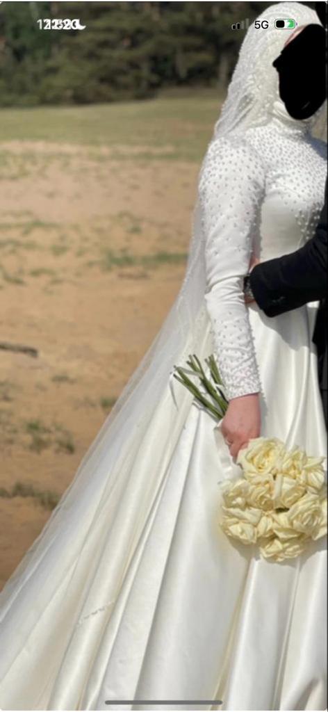 Handgemaakte trouwjurk maat 38, Ophalen of Verzenden, Zo goed als nieuw, Wit, Trouwjurk