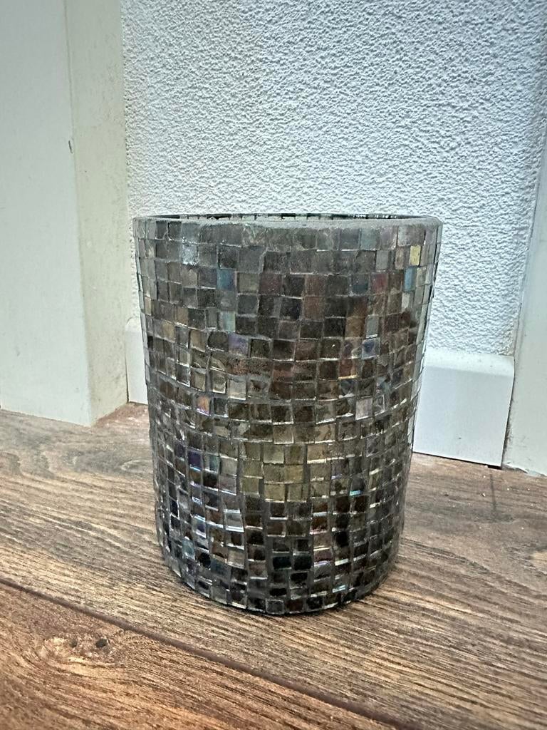 Rivièra Maison kandelaar - waxine houder, Overige materialen, Gebruikt, Ophalen of Verzenden, Grijs