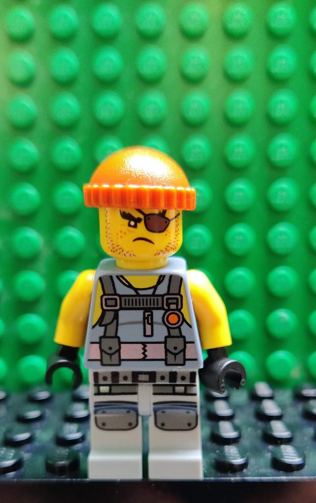 Lego Shark Army Thug - Tank Top, Large Knee Plates, Gebruikt, Lego, Ophalen of Verzenden, Minifiguur