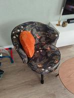 Woood Fauteuil met tropische print, Huis en Inrichting, Fauteuils, Tropisch, Modern, 75 tot 100 cm, Ophalen of Verzenden, Zo goed als nieuw