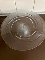 Glazen vlaaischaal., Ophalen of Verzenden, Zo goed als nieuw, Rond, Glas