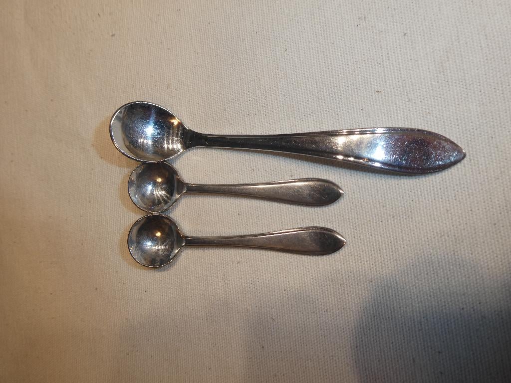 Zout & mosterdsetje - Gero Zilmeta - Model Puntfilet, Ophalen of Verzenden, Gebruikt, Rvs of Chroom, Bestekset