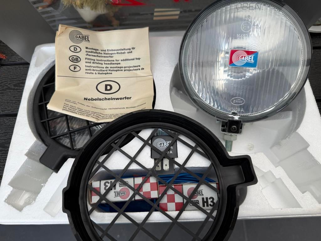 Vintage Gabel Verstralers met Beschermroosters NOS, Auto-onderdelen, Verlichting, Ophalen of Verzenden, Nieuw, Oldtimer onderdelen