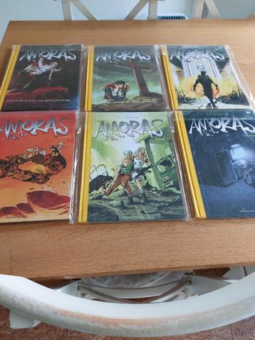 Suske en Wiske. Amoras. 6 hardcovers, linnen rug. Oplage 50