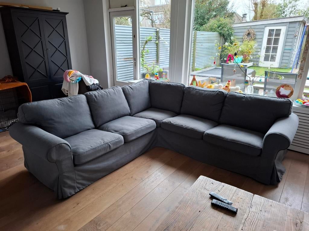 Ikea ektorp 4 zits hoekbank, Huis en Inrichting, Ophalen, Gebruikt