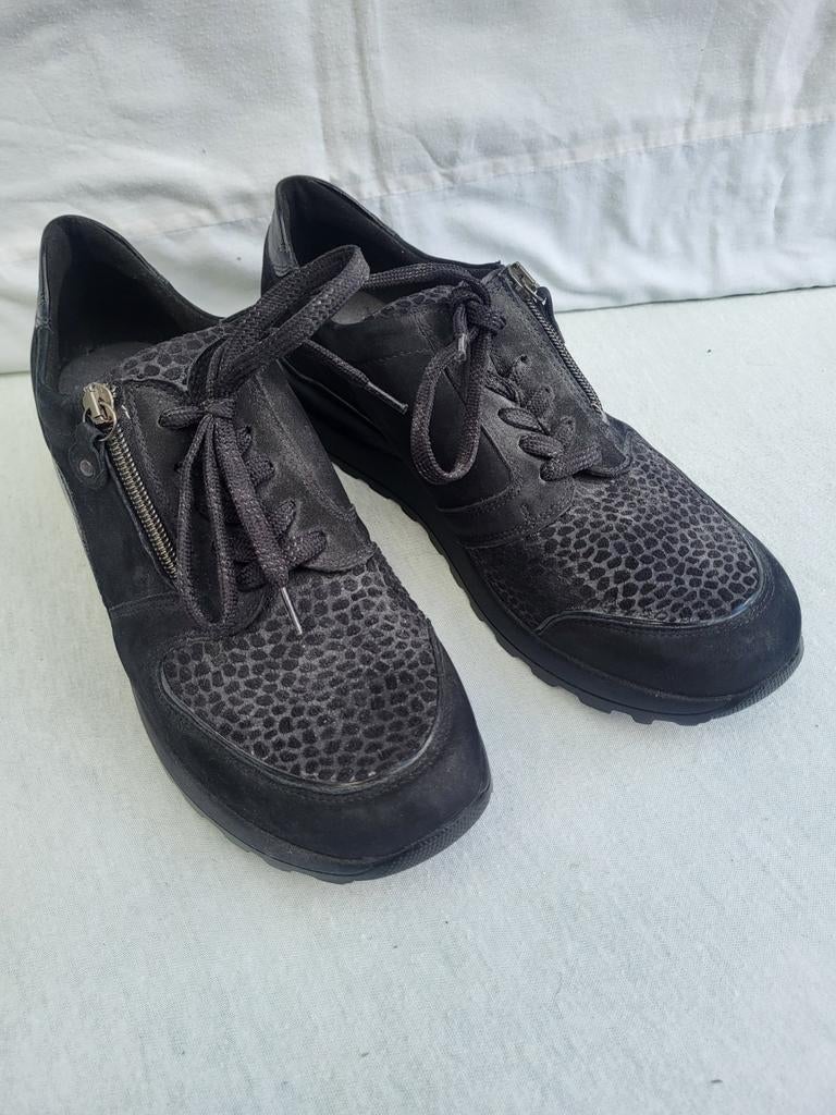 Waldläufer zwarte sneakers met rits en veters, maat 38, Kleding | Dames, Schoenen, Waldläufer, Zwart, Ophalen of Verzenden, Sneakers of Gympen