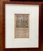 Antieke houtgravure De Tapper, Antiek en Kunst, Ophalen of Verzenden