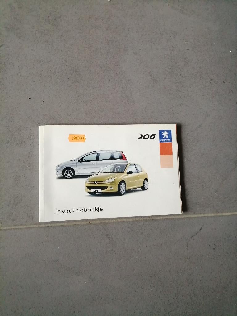 Gebruikershandleiding voor PEUGEOT 206  1998/2006, Auto diversen, Handleidingen en Instructieboekjes, Ophalen of Verzenden