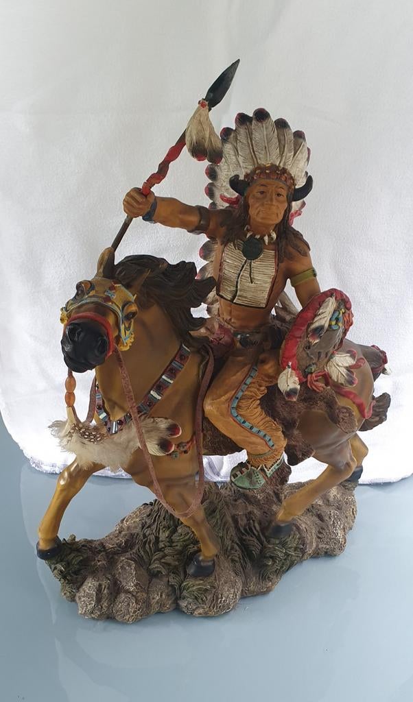 Indianen beelden set van 3, Verzamelen, Beelden en Beeldjes, Ophalen of Verzenden, Zo goed als nieuw, Mens