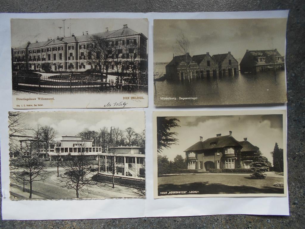 Nederland mooie partij van 30 oude ansichtkaarten zwart/wit, Ophalen of Verzenden, Gelderland