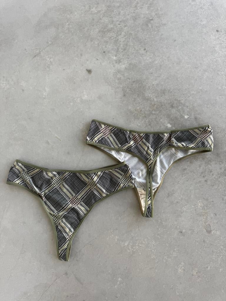 Marlies Dekkers 2x string Gloria L XL, Kleding | Dames, Ondergoed en Lingerie, Ophalen of Verzenden, Groen, String