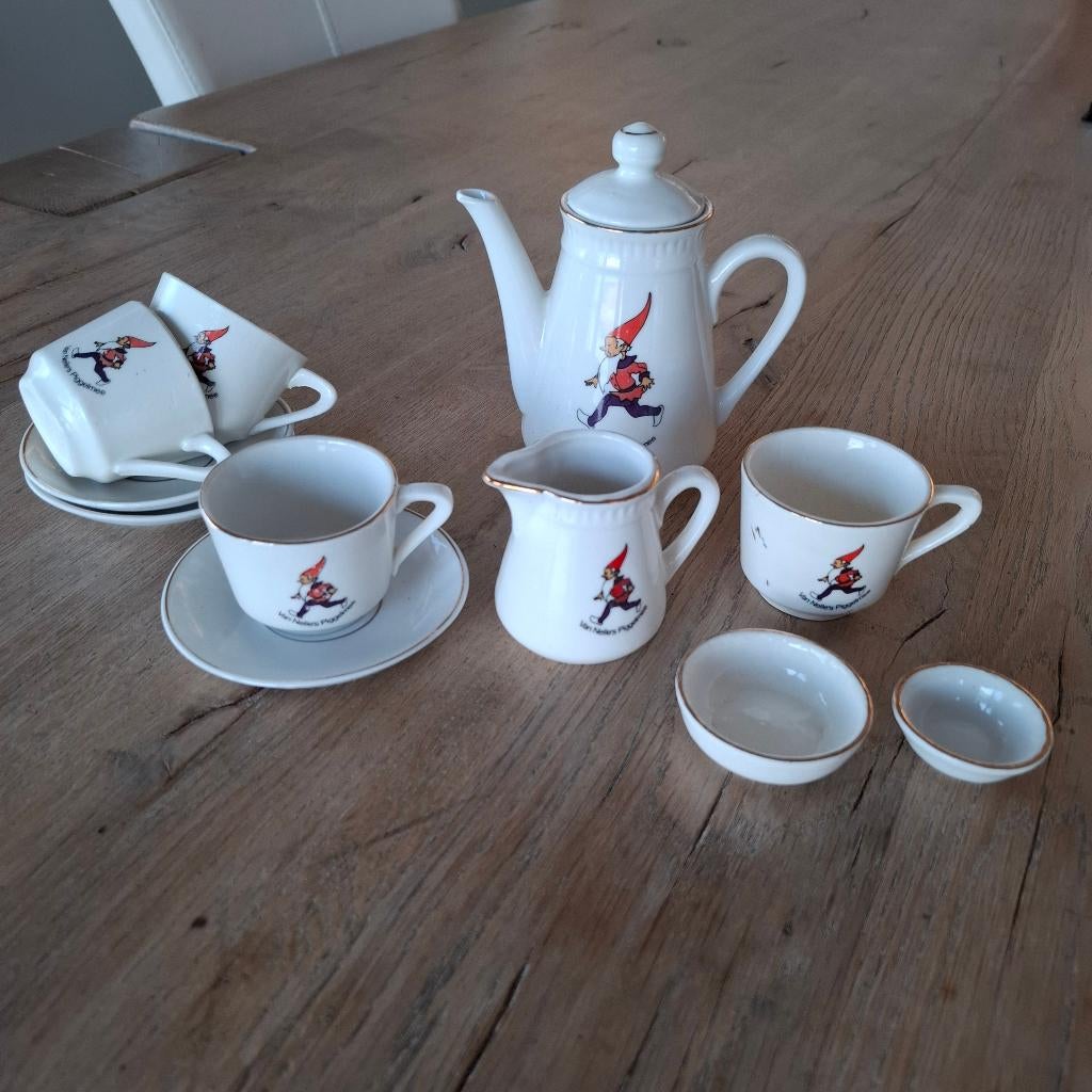 Vintage piggelmee serviesje van nelle, Ophalen of Verzenden