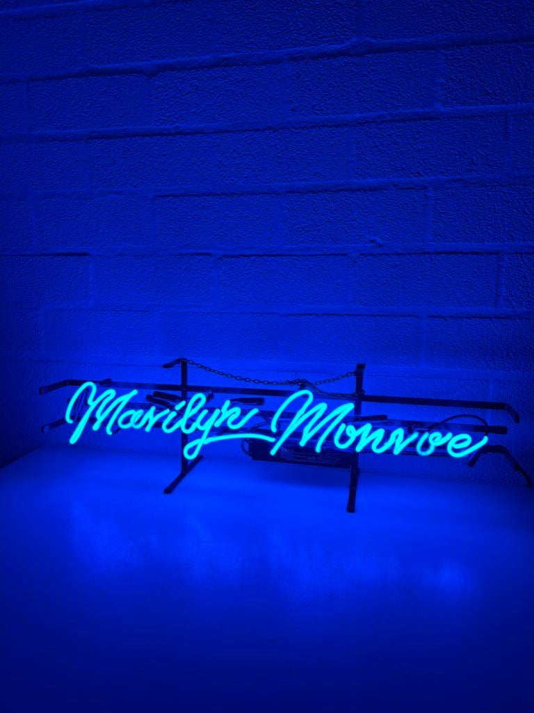 Glas neon Marilyn monroe, Ophalen, Zo goed als nieuw, 1970 tot heden, Overige merken