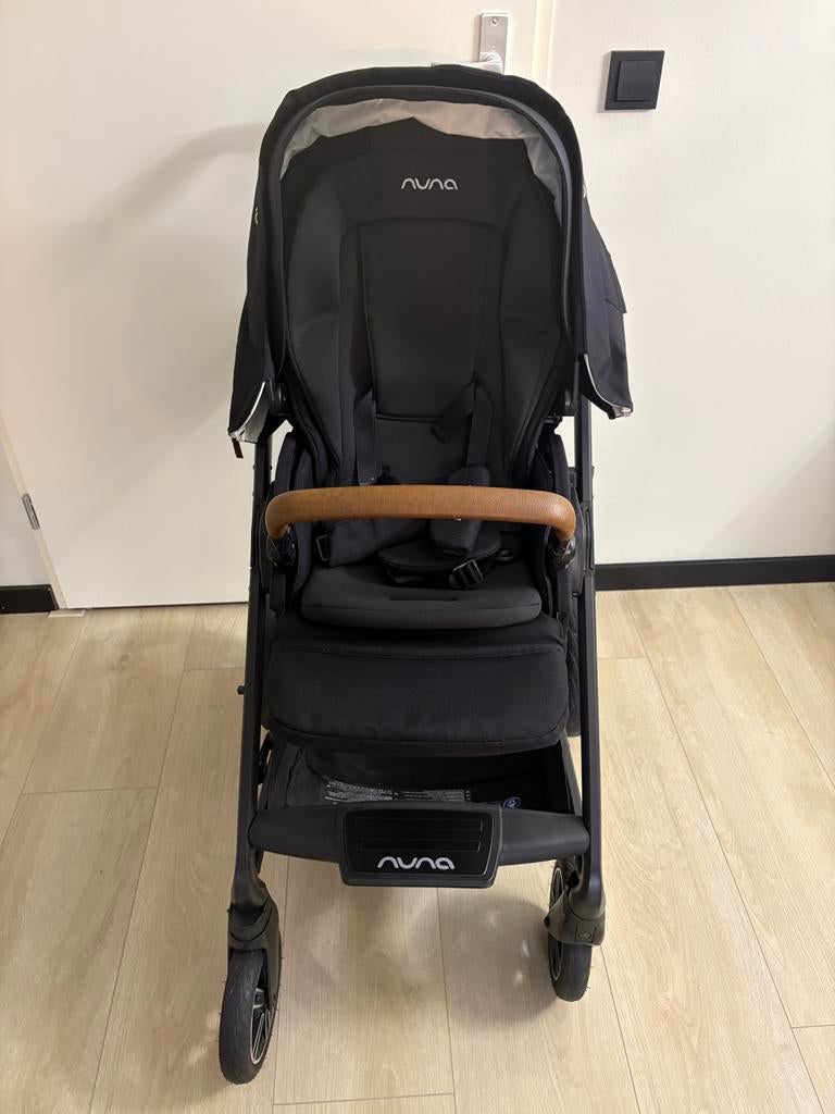 Nuna Mixx Next Wandelwagen + Reiswieg Caviar, Kinderen en Baby's, Nieuw, Combiwagen, Verstelbare duwstang, Ophalen
