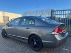 Honda Civic 1.3 Vtec Hybrid 2008 Leer Automaat Cruise Clima, Auto's, Regensensor, Beige, Bedrijf, Hybride Elektrisch/Benzine