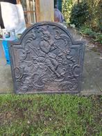 Gietijzeren haardplaat fluitspeler, Ophalen, Zo goed als nieuw, Vrijstaande haard, Houthaard