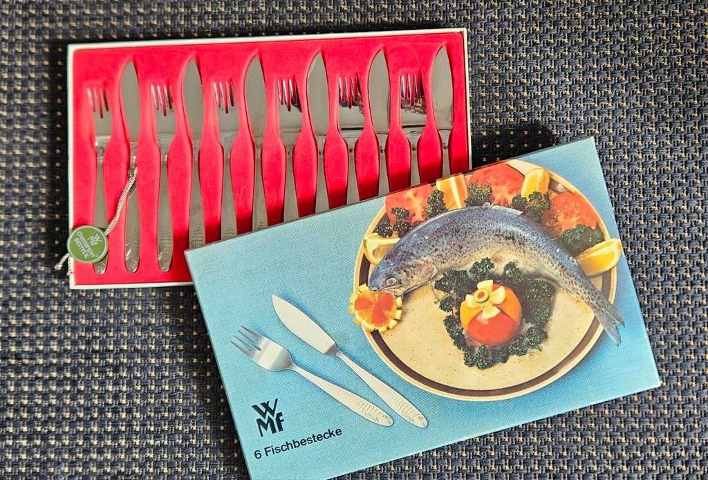 WMF visbestek. 6 delig, Ophalen of Verzenden, Zo goed als nieuw, Rvs of Chroom, Bestekset