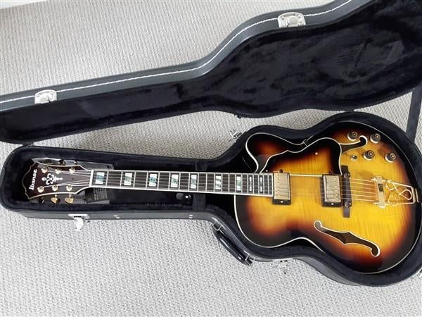 IBANEZ AF 155, Ophalen of Verzenden, Zo goed als nieuw, Hollow body, Ibanez