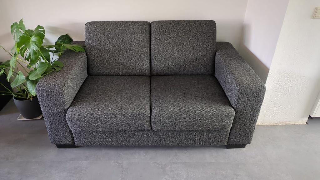 Goossens stoffen bankstel 2-zits, Ophalen, 150 tot 200 cm, Tweepersoons, 75 tot 100 cm