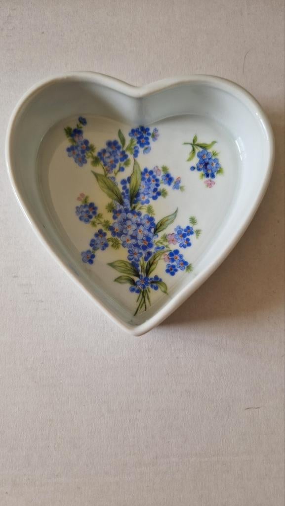 KPM Bavaria - hart schaaltje - porselein - bloemen - 10 cm, Ophalen of Verzenden