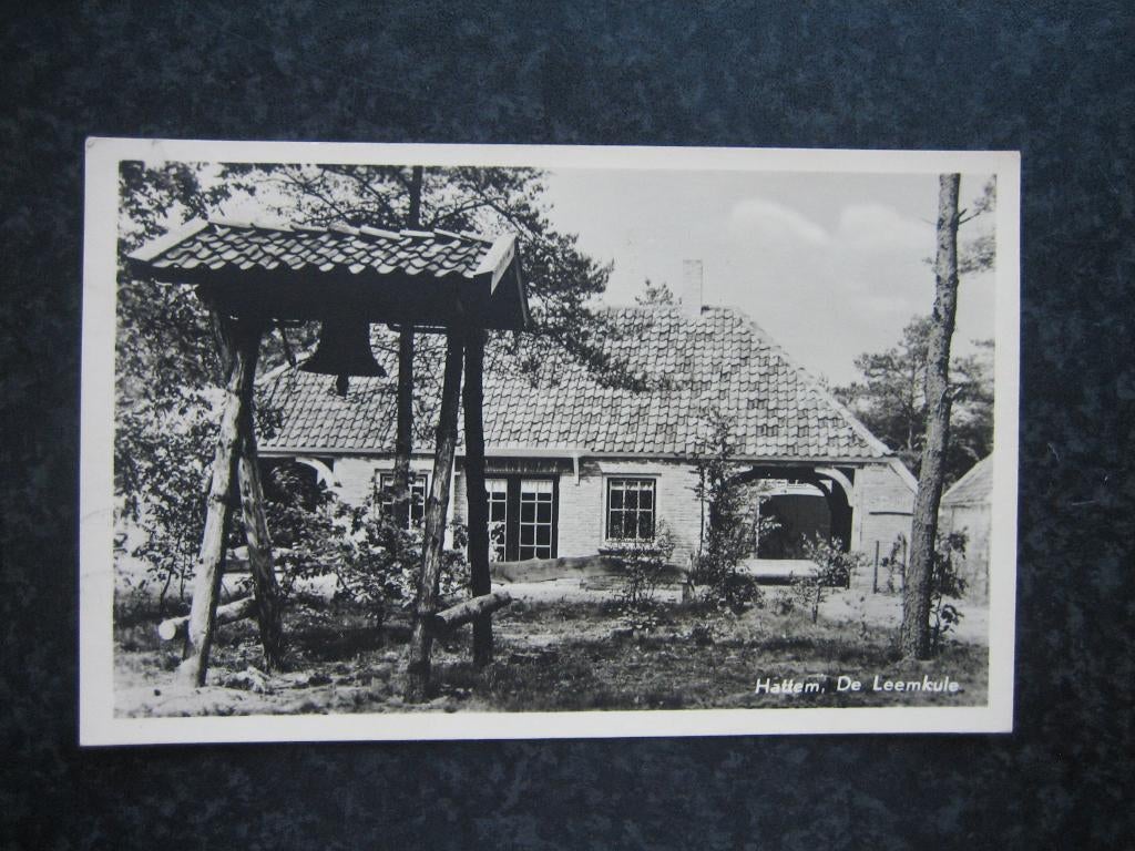 HATTEM De Leemkule boerderij en klokkenstoel 1957, Ophalen of Verzenden, 1940 tot 1960, Gelderland