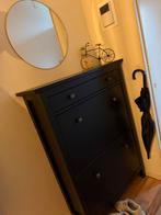 Mooie zwarte schoenenkast met 3 vakken, Huis en Inrichting, Kasten | Schoenenkasten, Ophalen, Gebruikt