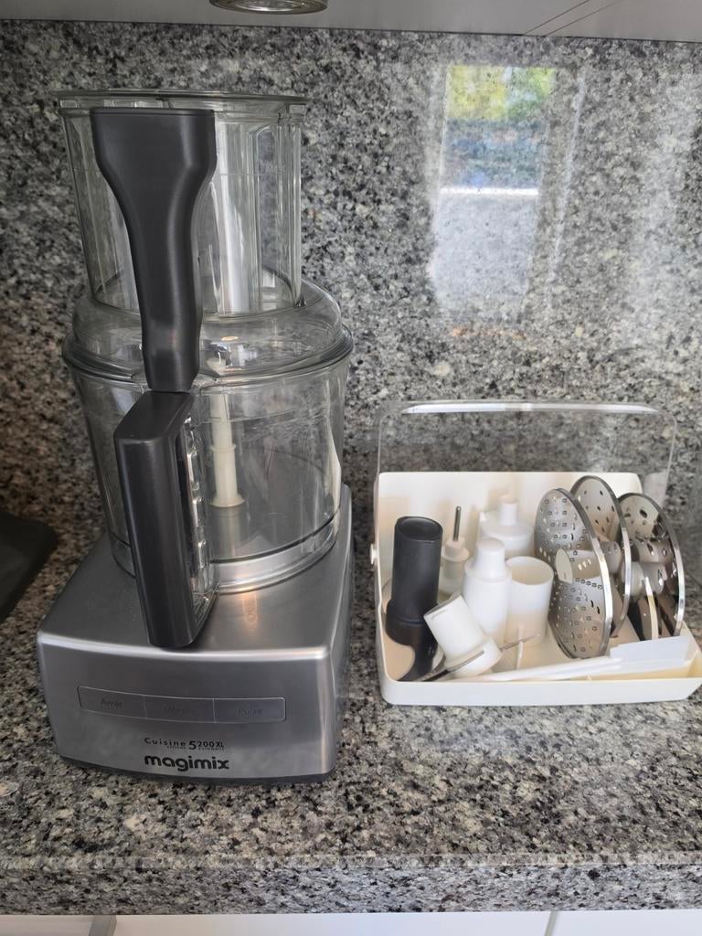 Magimix Cuisine Systeme 5200XL - top staat, Gebruikt, Ophalen of Verzenden, Vaatwasserbestendig, 3 snelheden of meer