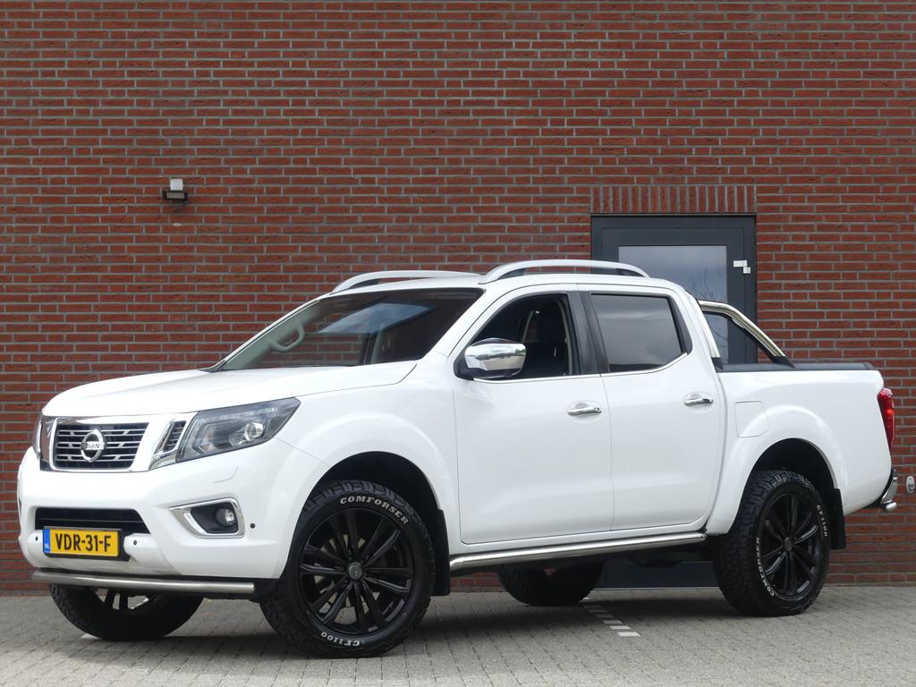 Nissan Navara 2.3 dCi Tekna 190PK 4WD 3500KG Trekgewicht Cam, Auto's, Nissan, Automaat, Gebruikt, Wit, Bedrijf