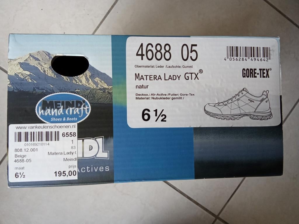 Meindl Matera Lady GTX - maat 6 1/2, Sport en Fitness, Bergsport en Wandelen, Ophalen, Zo goed als nieuw, Schoenen