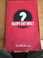 Volkskrant, Ophalen of Verzenden, Zo goed als nieuw, Muziek, Film of Tv