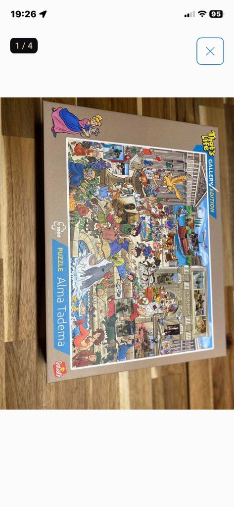 1000 stuks Puzzel Alma Tadema bijna gelijkJan van Haasteren, Ophalen of Verzenden, 500 t/m 1500 stukjes, Zo goed als nieuw, Legpuzzel