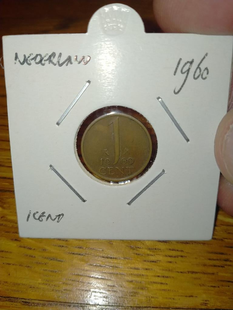 NL 1 Cent 1960 Juliana, Postzegels en Munten, Munten | Nederland, Verzenden, Koningin Juliana, 1 cent, Losse munt