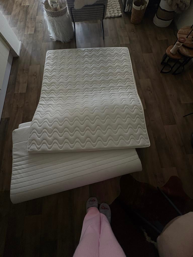 GRATIS AFHALEN Topper 160x200 cm - Ophalen in Zuidhorn, Gebruikt, Tweepersoons, Ophalen of Verzenden, Matras