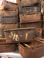 Stoere oude stapelbak magazijnbak industrieel stapelbakken, Ophalen, Minder dan 50 cm