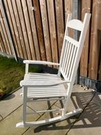 Witte houten schommelstoel, Ophalen, Gebruikt, Wit, Eén