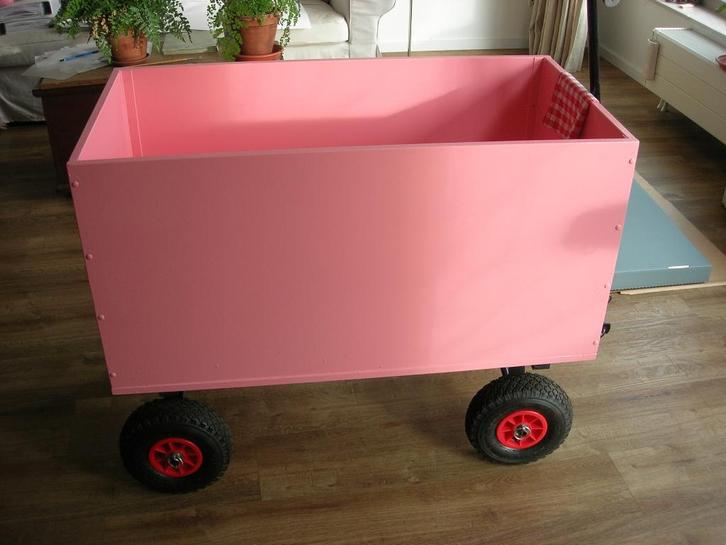 TE KOOP: superleuke roze bolderwagen!, Caravans en Kamperen, Bolderkarren, Nieuw, Ophalen
